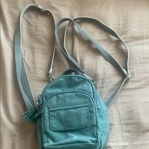 Small blue Kipling bookbag/ crossbody bag